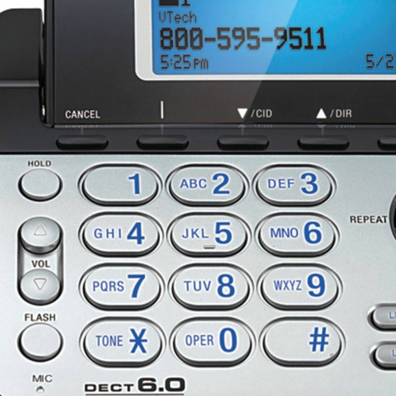 Vtech DS6151 Dect 6.0 2-Line Expandable Cordless Phone With Answering