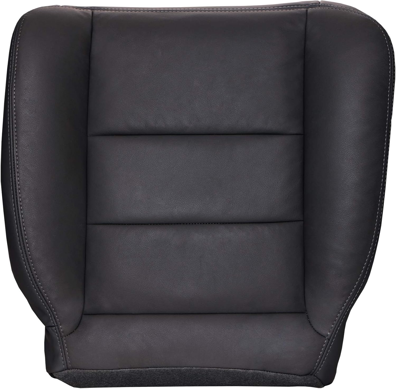 The Seat Shop Passenger Bottom Replacement Leather Seat Cover - Medium Pebble Tan (Flare Seam) (Compatible with 2005-2007 Ford F250 and F350 Super Duty Lariat Extended Cab)