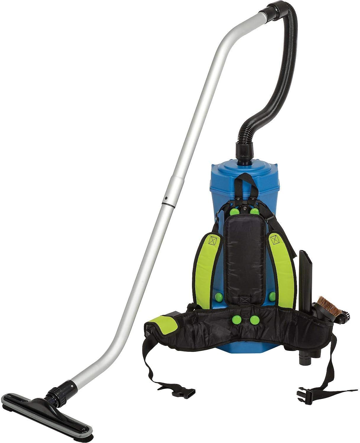 Global Industrial HEPA Backpack Vacuum w/8-Piece Tool Kit, 6 Quart