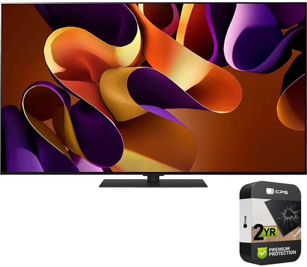 LG OLED65G4SUB 65 Inch OLED evo G4 Series Smart TV 4K HDR (2024) (Renewed) Bundle with 2 Year Enhanced Protection Pack