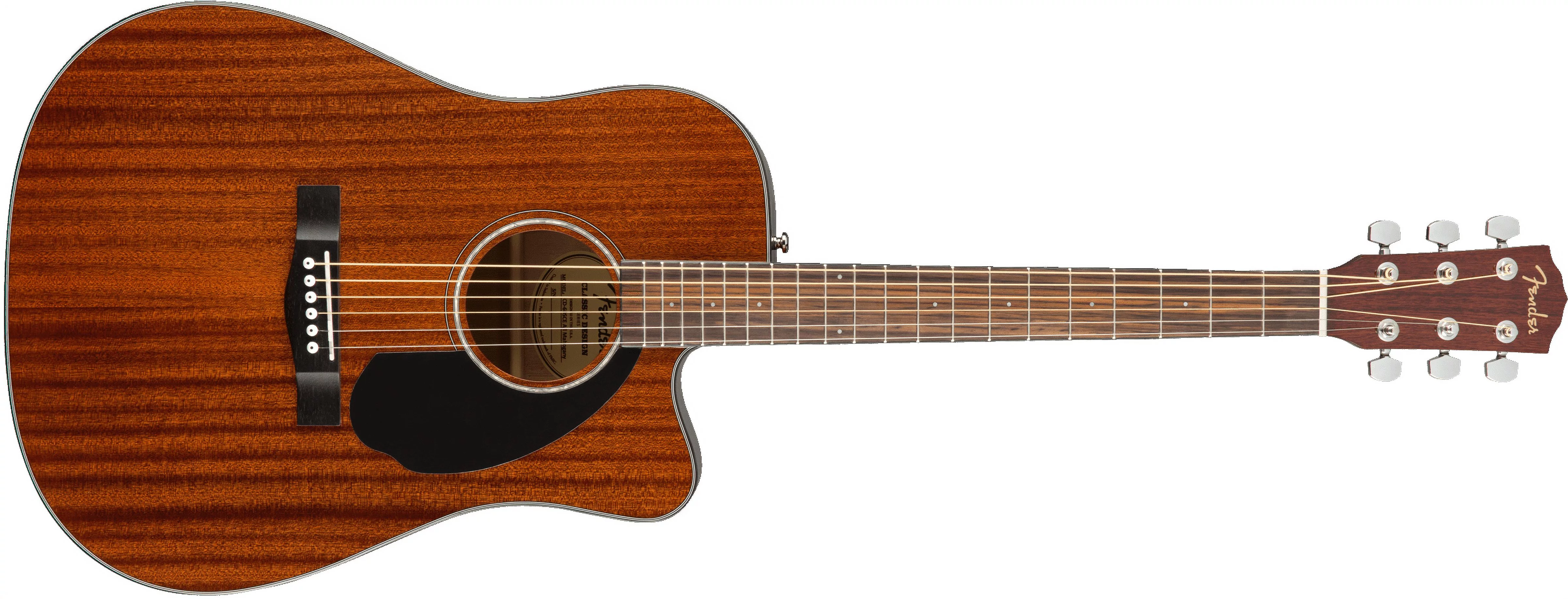 Fender CD-60SCE Acoustic-Electric Dreadnought Guitar, All Mahogany - Curated Treasures Market