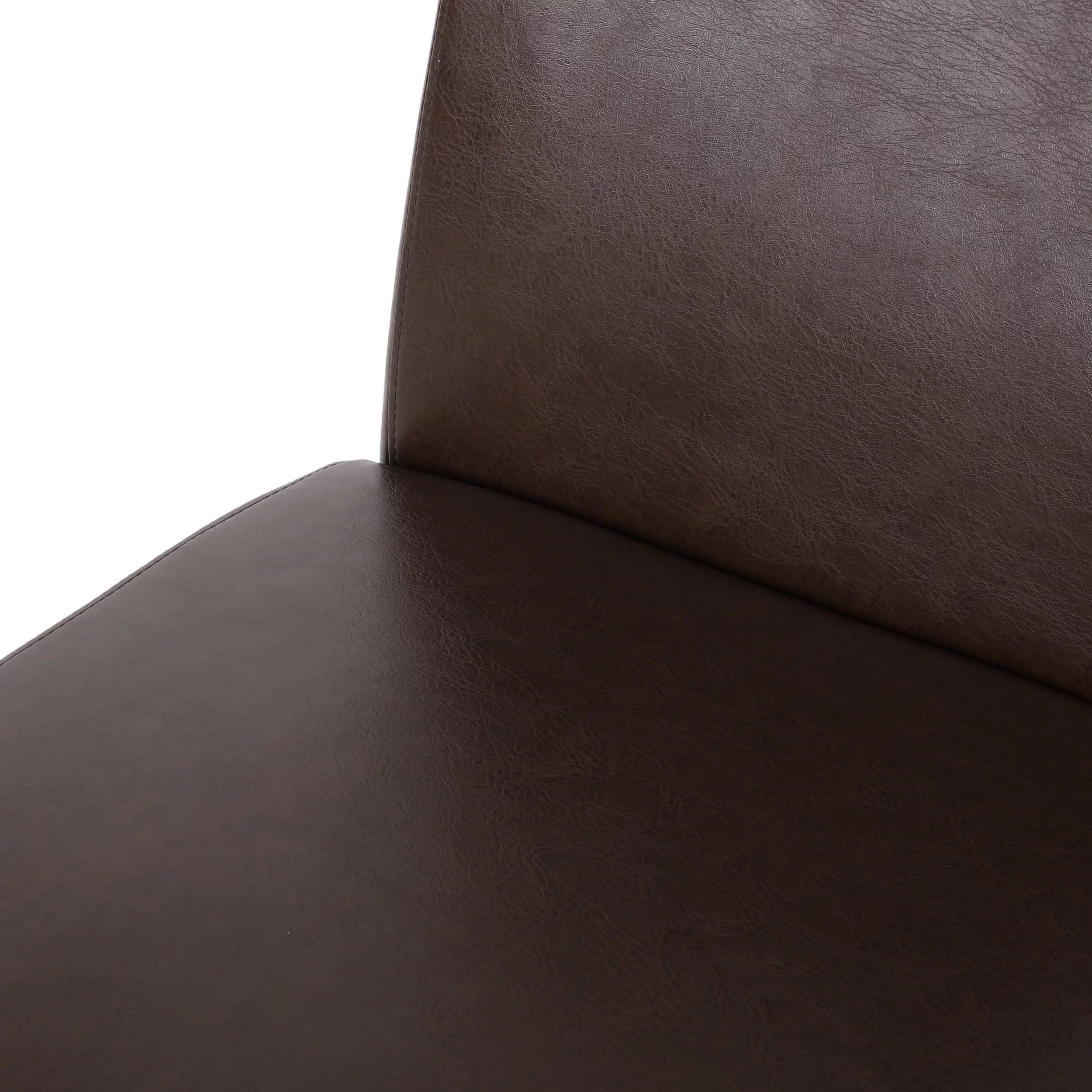 Noble House Monita Faux Leather Dining Chairs, Set of 4, Dark Brown,Espresso