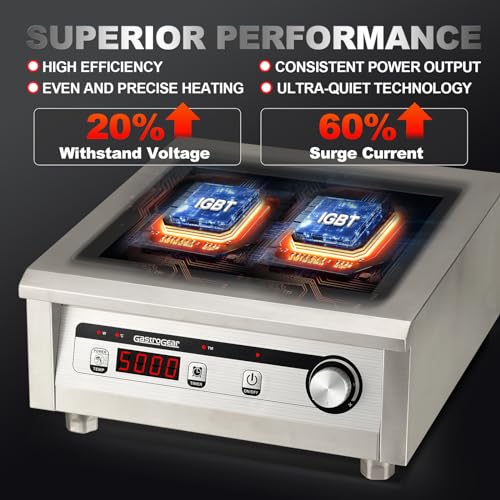1800W and 5000W Professional Commercial Induction Cooktop Burner