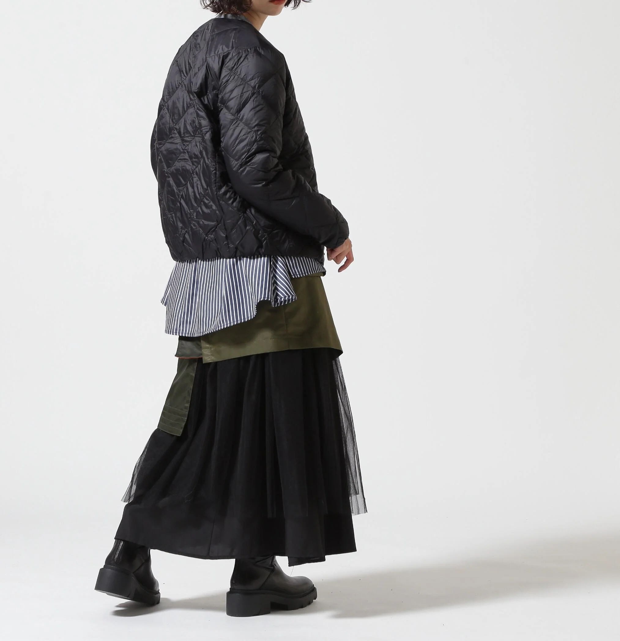 TAION/タイオン/TAION CITY CREW NECK DOWN JACKET