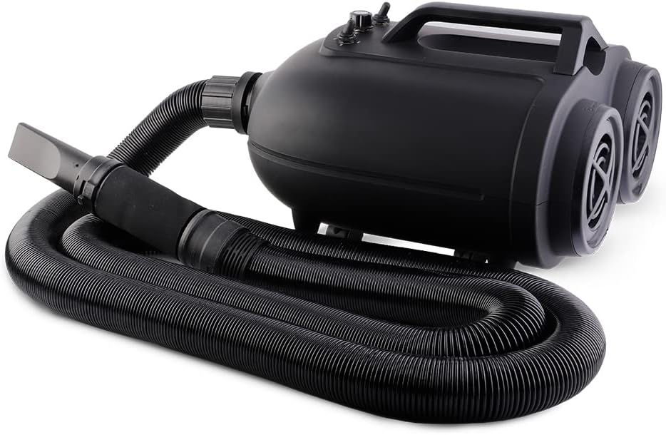 SPTA Double Motor Car Wash Dryer, 2800W Air Cannon Car Dryer Blower - Powerful Car Detailing Car Wash Dryer, Filtered Car Air Dryers, Blowers & Blades, Safer Than Microfiber Towel Cloth -CDRERUS