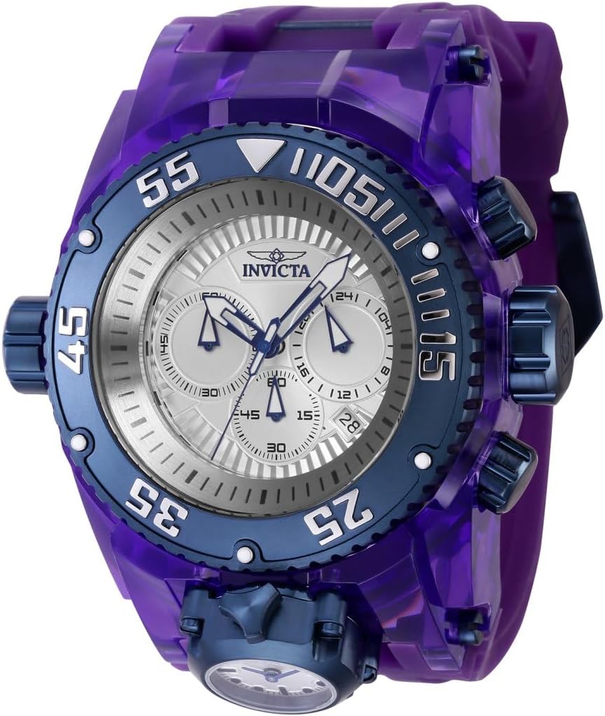 Invicta Bolt Zeus Magnum Shutter Men's Watch - 52mm. Purple. Dark Blue (43116)