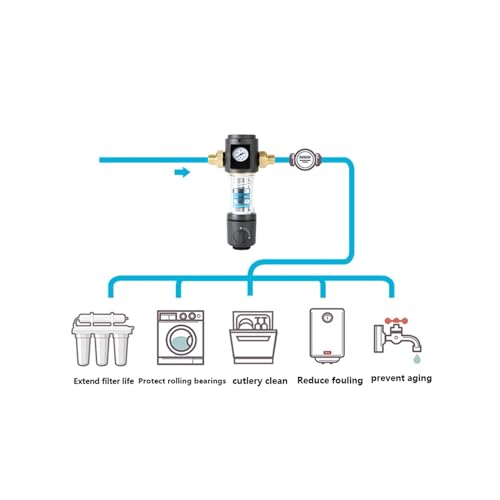 Water Purification Filter Whole House Pre Filter Backwash Stainless Steel Mesh Purifier Central Prefilter Water Filter Sediment Filtration