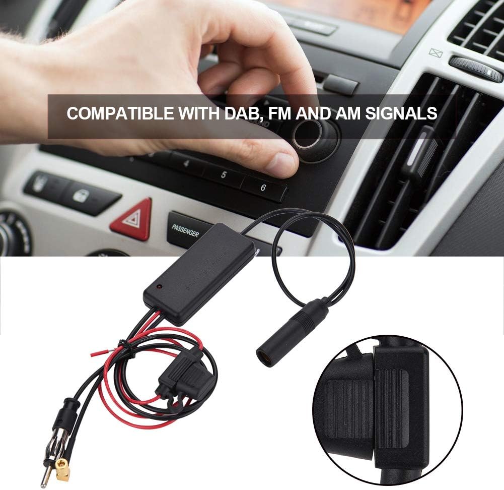 Signal Booster Amplifier AM FM Radio Aerial 26 Antenna TV Signal Amplifier DVB Car Aerial Booster