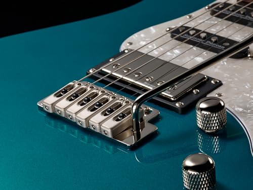 YAMAHA 6 String Solid-Body Electric Guitar, Right, Translucent Black, 612VII (PAC612VIIFM TBL)