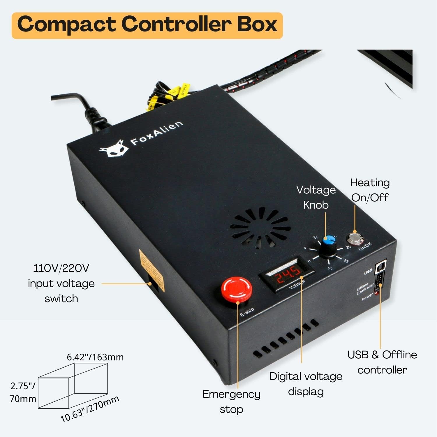 HW40 CNC Hot Wire Foam Cutter, Thermocut Foam Cutting Machine for Foam Board, EVA, EPP, EPE Heating Wire Electric Cutting Tool with Temperature Control and Voltage Digital Display (400x400mm)