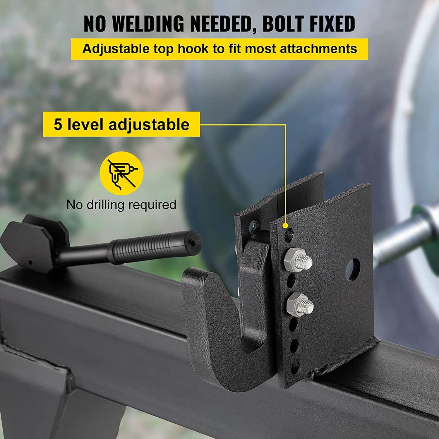 Vevor 3-Point Quick Hitch, Black