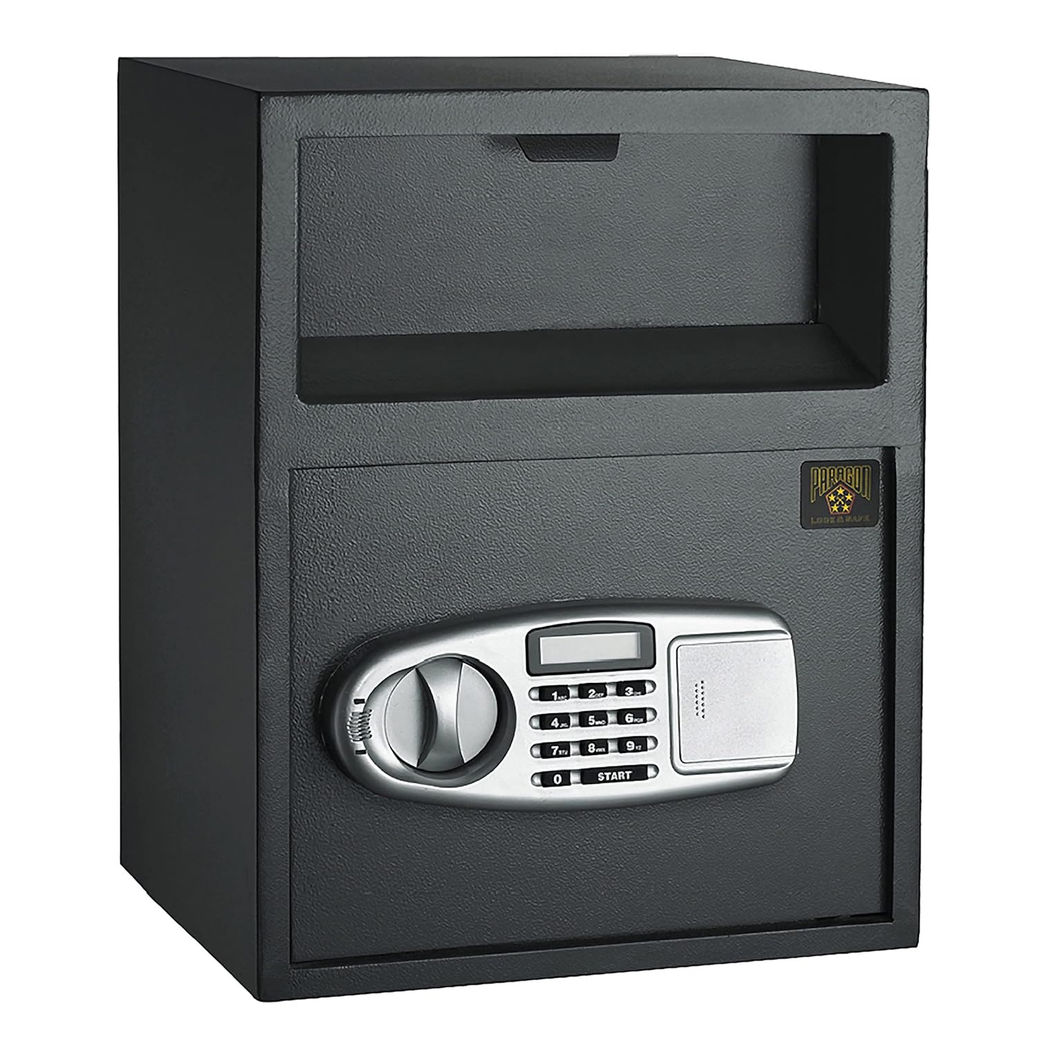 PARAGON LOCK & SAFE Digital Depository Safe – Electronic Drop Box with Keypad, 2 Manual Override Keys – Deposit Cash Easily – For Home or Business