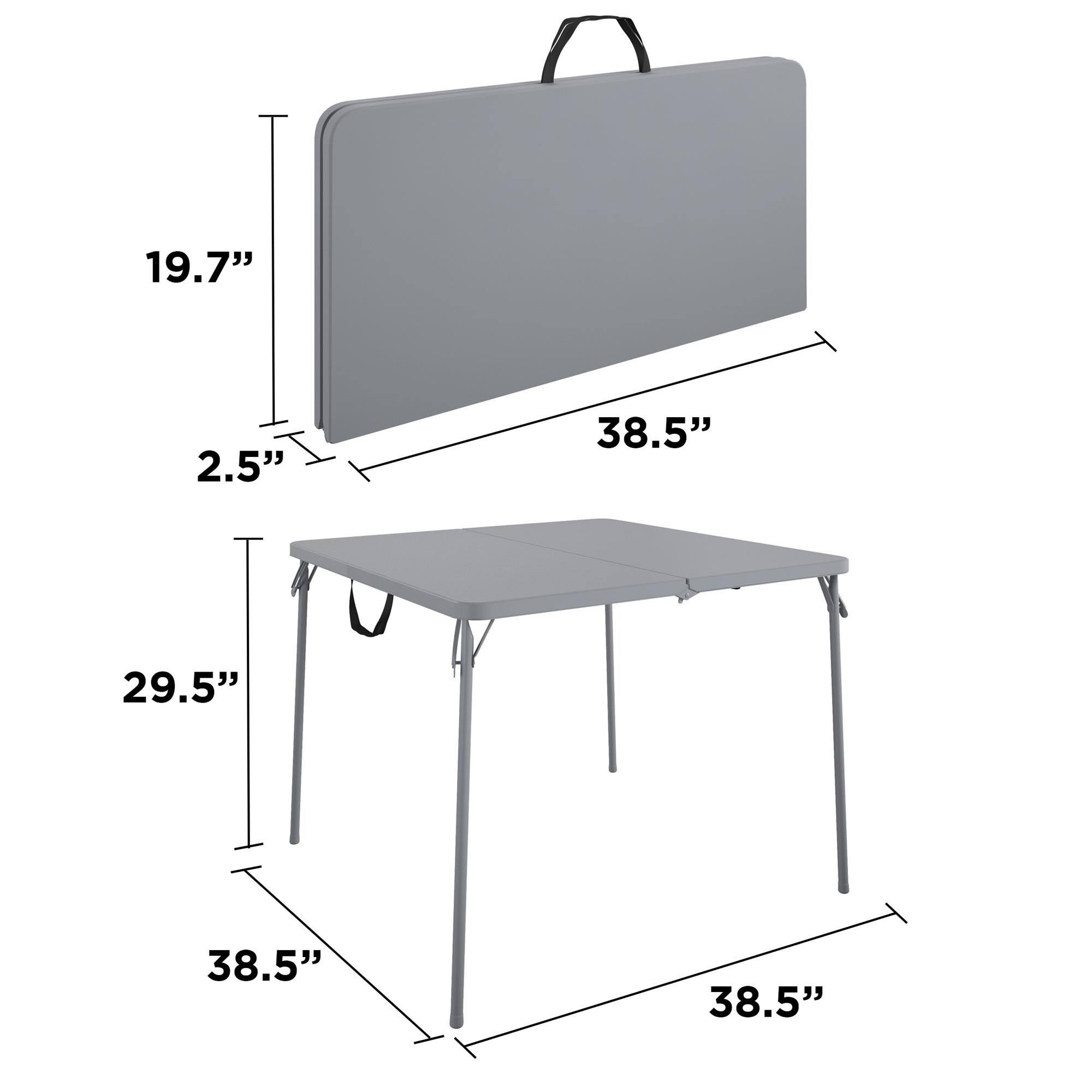 Cosco XL Fold-in-Half Card Table (14036GRY1E)