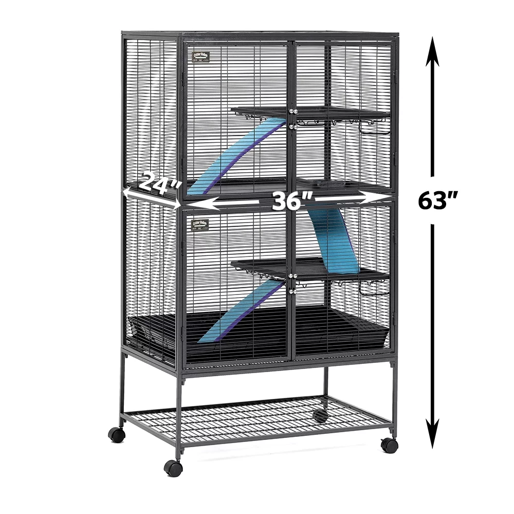 MidWest Homes For Pets Deluxe Critter Nation Double Unit Small Animal Cage