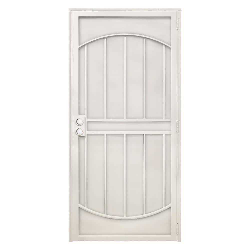 Titan 80 in. Arcada Surface Mount Outswing Steel Security Door with Expanded Metal Screen - Shop Hardware Tools Online Store
