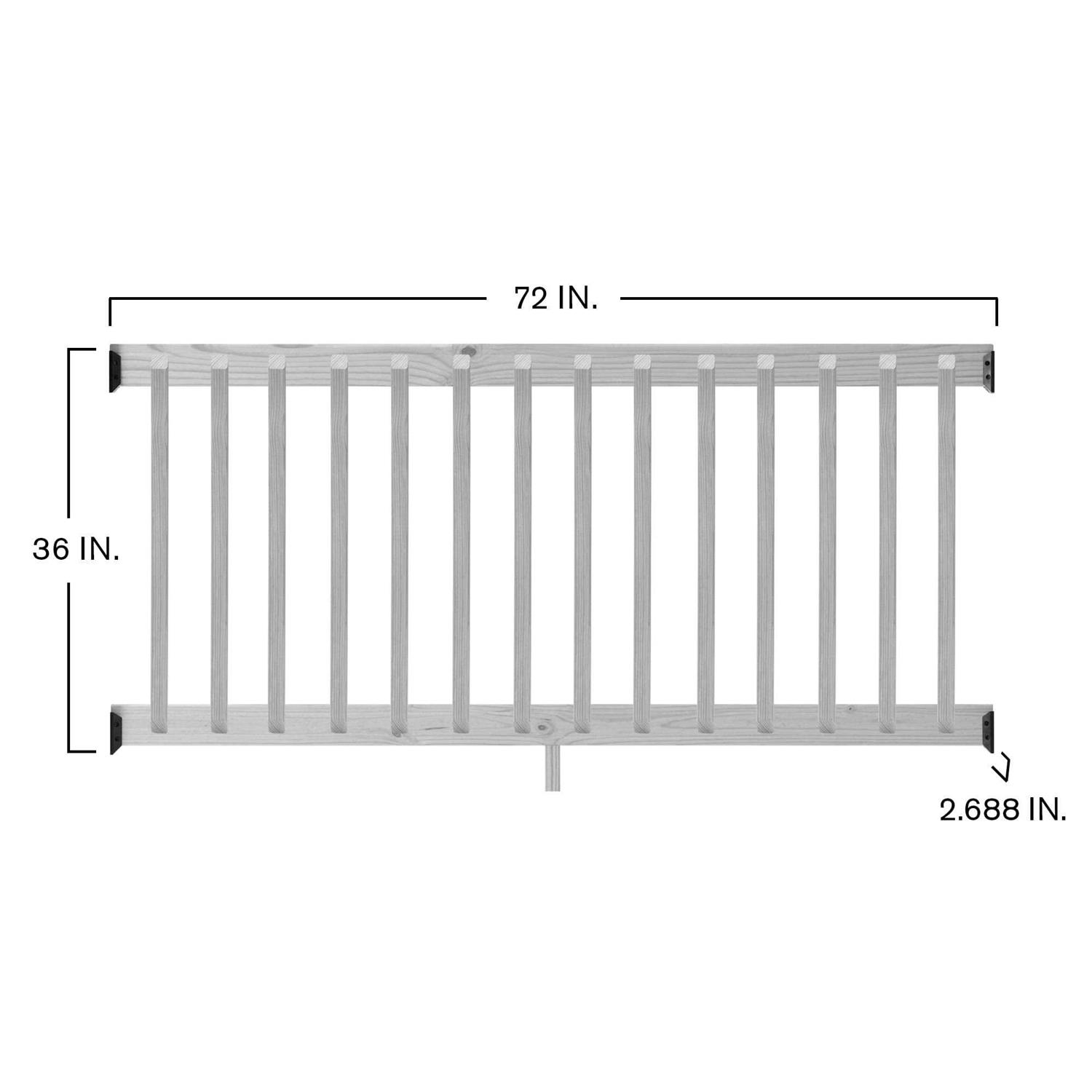 ProWood 6 ft. Wood Railing Kit with Beveled Wood Balusters - Shop Hardware Tools Online Store