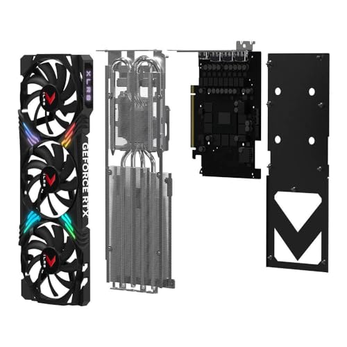 PNY GeForce RTX™ 4070 Super 12GB Verto™ OC Dual Fan Graphics Card DLSS 3 (NVIDIA GeForce SFF-Ready, 192-bit, GDDR6X, PCIe 4.0, HDMI/DisplayPort, Supports 4k, incl. Adapter, 2 Slot)