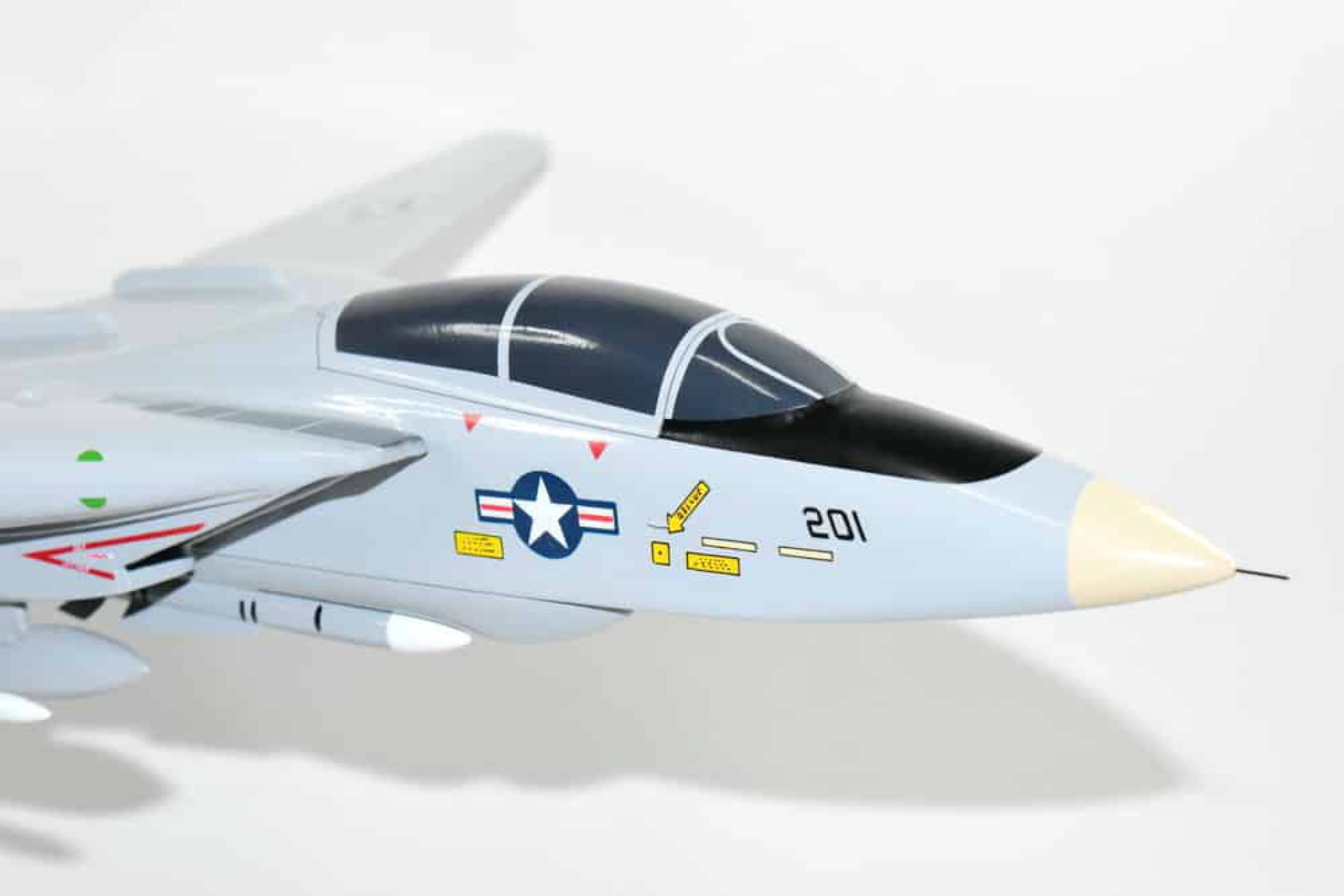 VF-202 Superheats F-14 Tomcat Model, 1/42 (18) Scale, Mahogany, Navy, Fighter