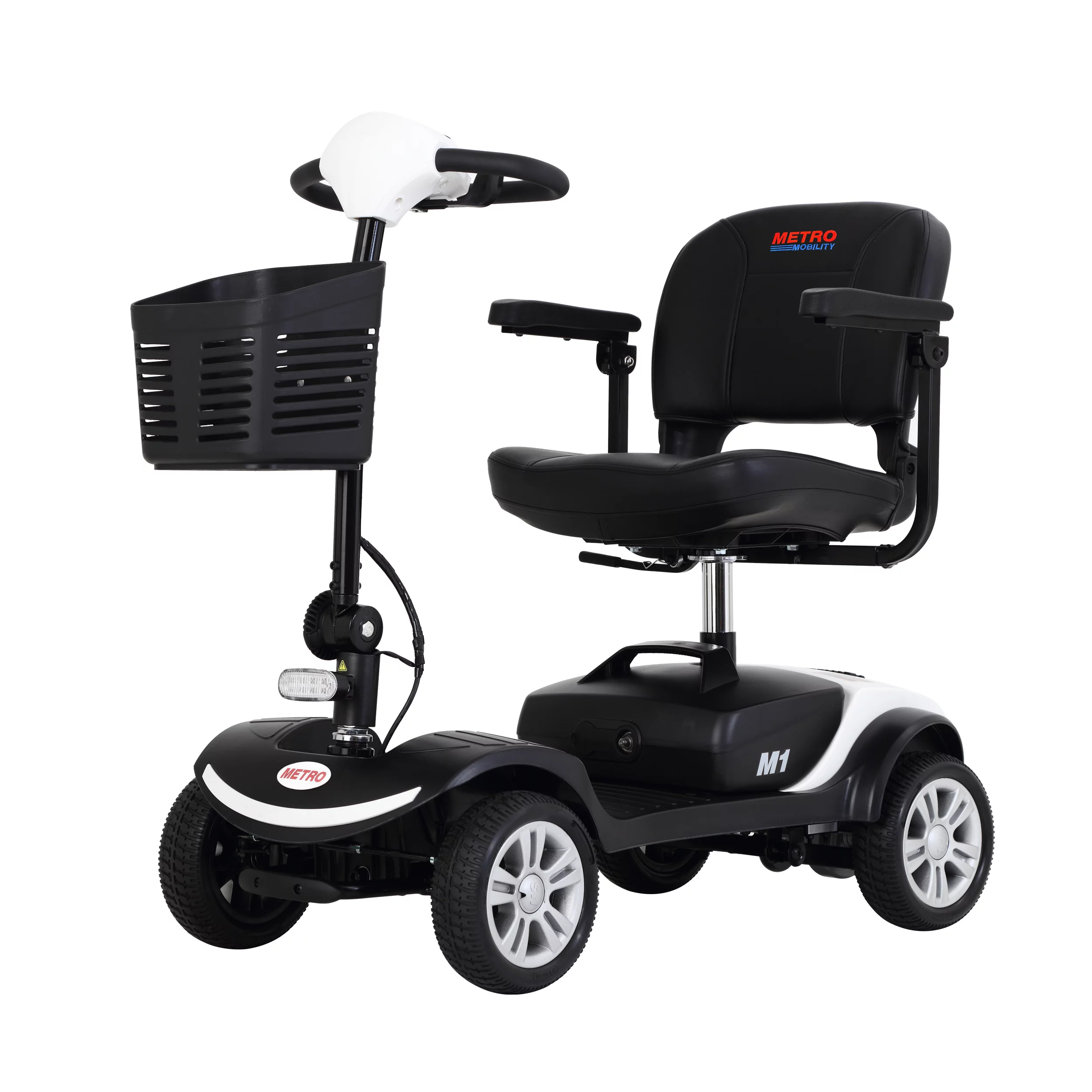 Travel Mobility Scooter, Heavy Duty Electric Scooters with 4 Anti-Tip Wheels, Compact Lightweight Mobility Scooters for Senior Adults Elderly, Foldable Mobility Scooter, Holds 300lbs, Purple