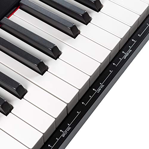 RockJam 88 Key Digital Piano Keyboard Piano with Full Size Semi-Weighted Keys, Power Supply, Sheet Music Stand, Piano Note Stickers & Simply Piano Lessons