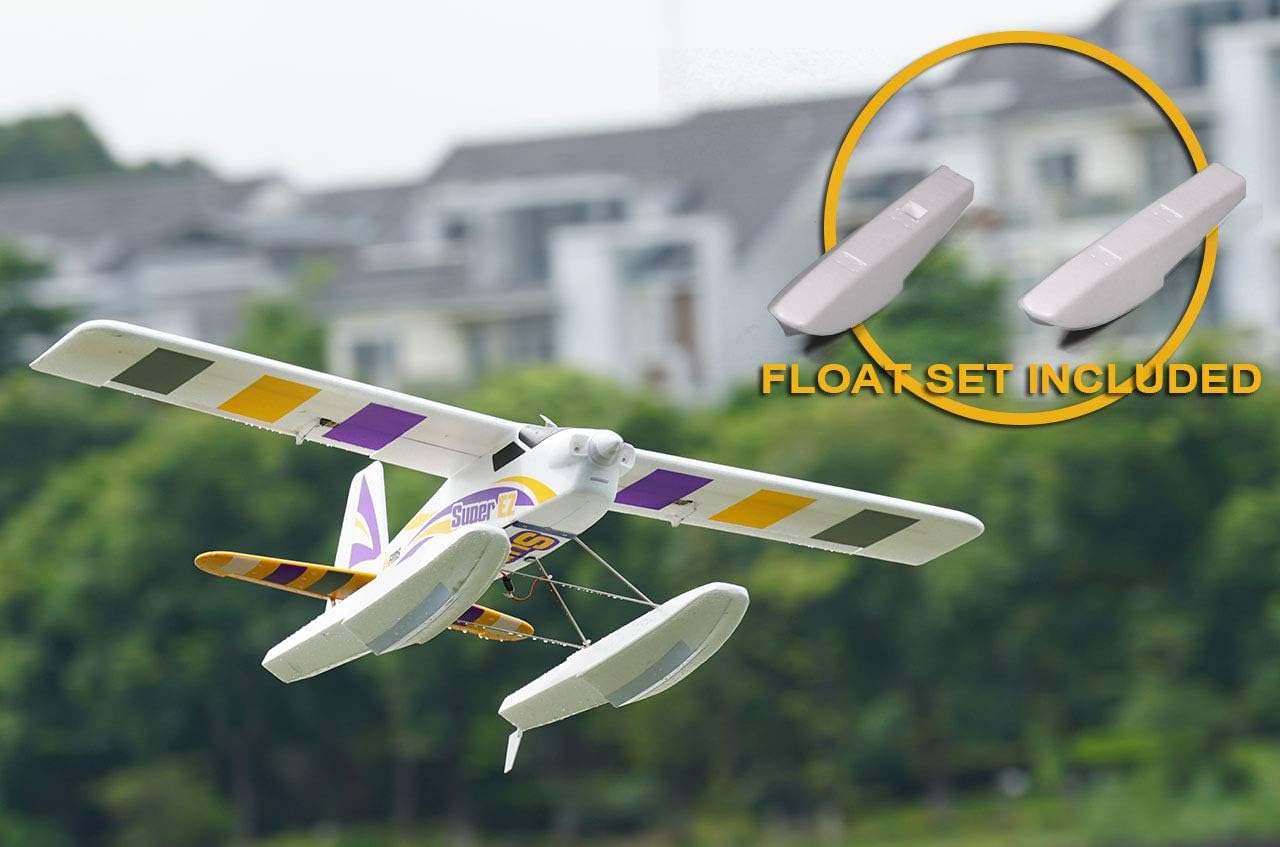 FMS Rc Planes for Adults Remote Control Airplane Super EZ Trainer V4 RTF Ready to Fly with Reflex Gyro system1220mm Wingspan with Floats 4CH Water Sea Plane (Transmitter/Receiver/Battery Included)