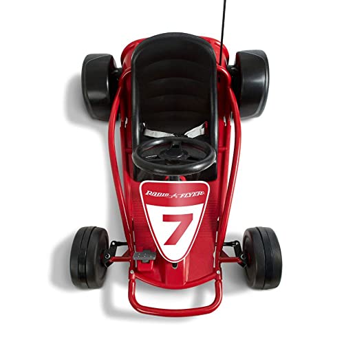 Radio Flyer Ultimate Go-Kart, 24 Volt Outdoor Ride On Toy, Pink Go Kart for Kids Ages 3-8, Large