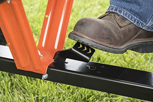 Agri-Fab 45-0533 650 lbs Tow Behind Poly Dump Cart, 10 CU. FT.; Lawn & Garden Cart/Trailer for Lawn Mowers, 16" Pneumatics Tires, Easy to Use Foot Pedal Dumping Lever