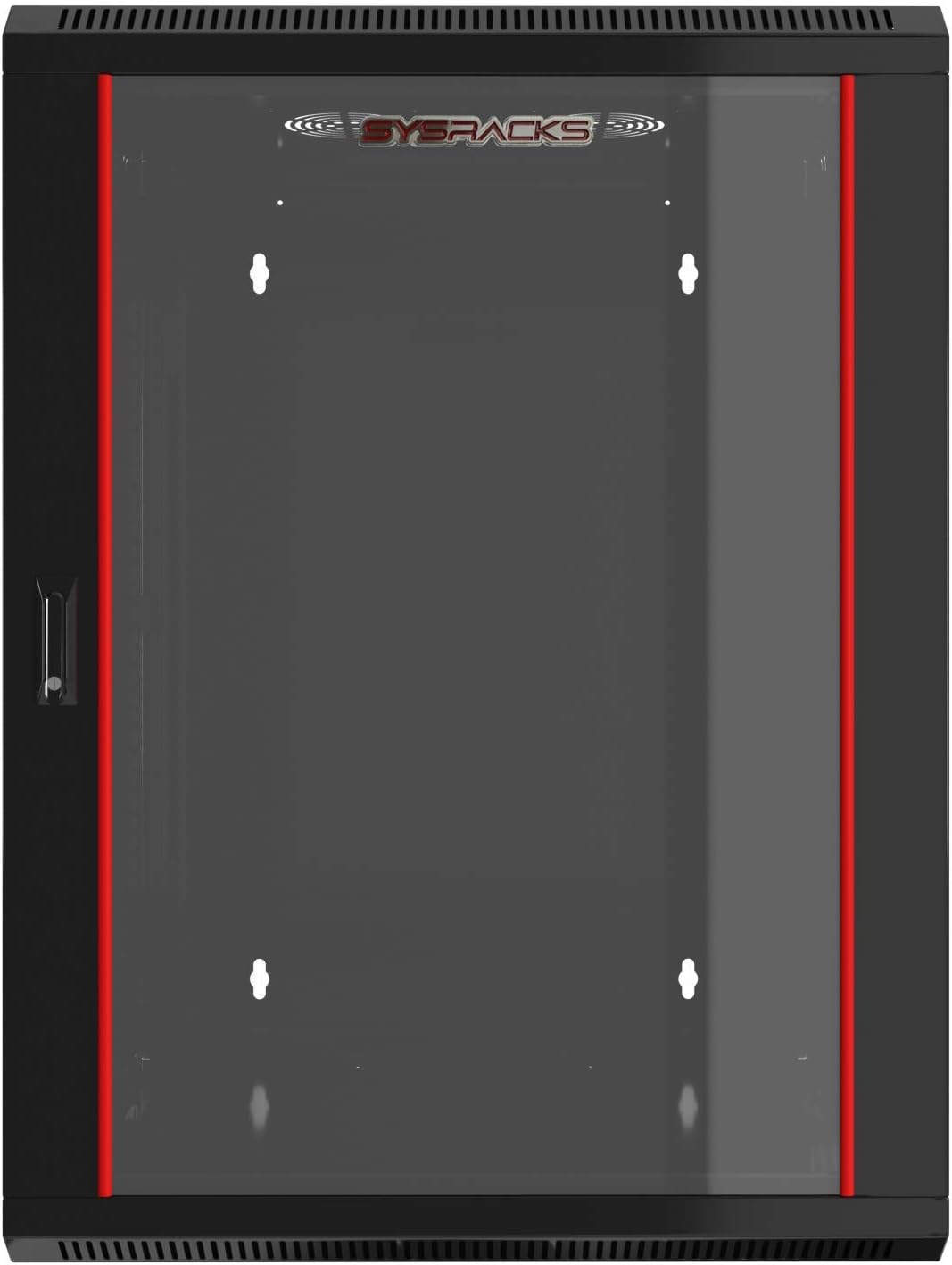 Wall Mount Server Rack Cabinet Locking Computer Cabinet Network Enclosure for Electronics Security Audio Video AV Equipment Data Rack 24-Inch Depth Server Cabinet (6U)