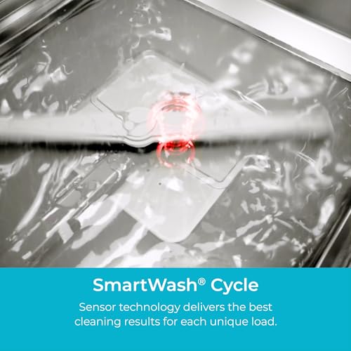 Kenmore 24" Built-In Stainless Steel Tub Dishwasher with SmartWash, Smart Dry, and MoreSpace Adjustable Rack, Energy Star Certified, Fingerprint Resistant Stainless Steel