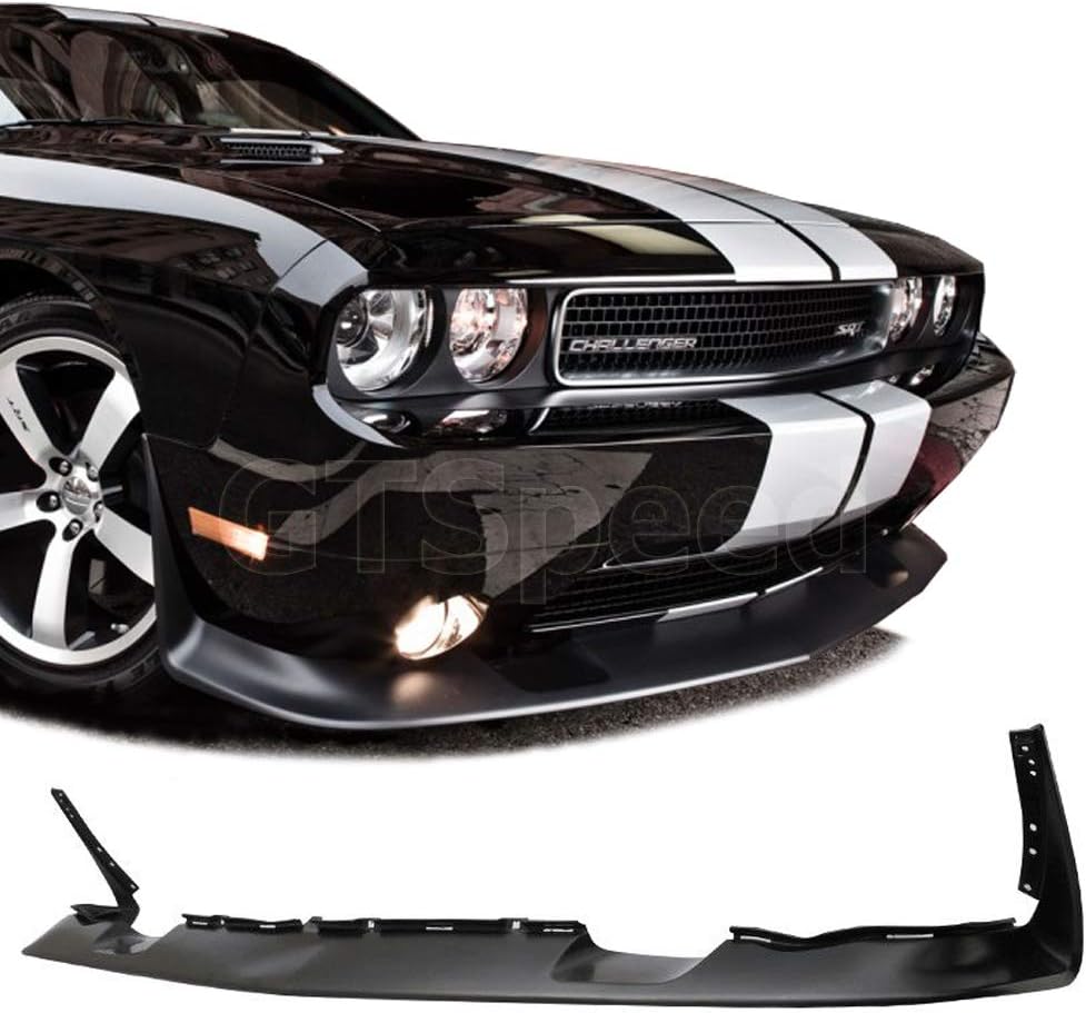 [GT-Speed] Compatible/Replacement for SRT Style PU Front Bumper Lip, 2011-2014 Dodge Challenger