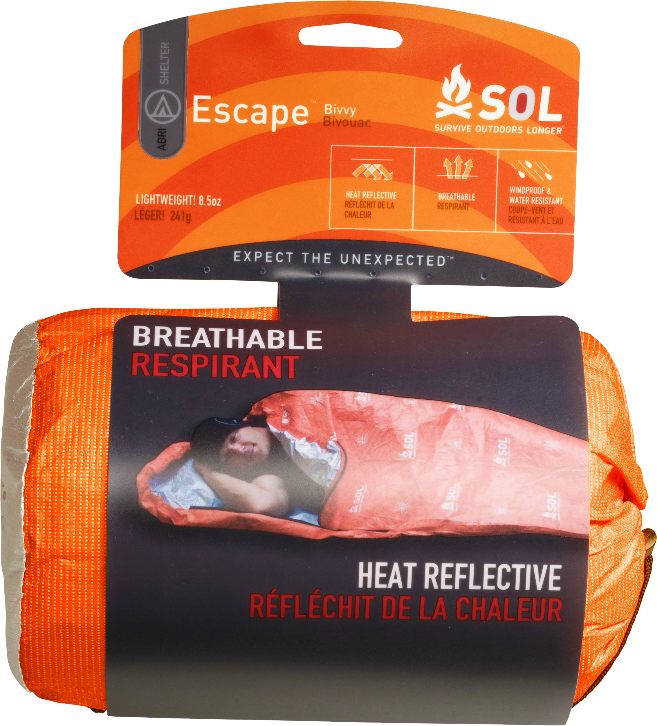 S.O.L. Survive Outdoors Longer Escape Bivvy Orange