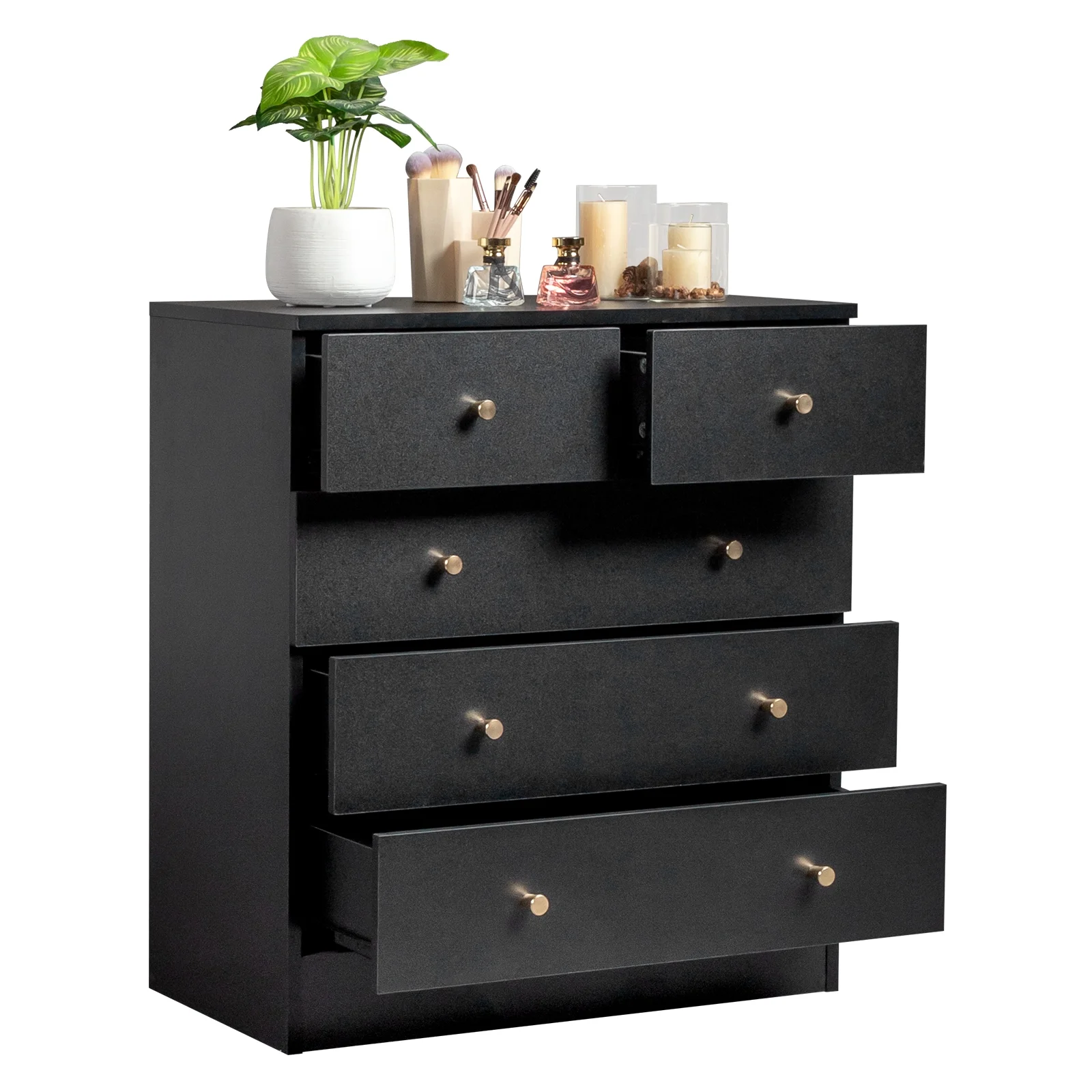UBesGoo 7 Drawer Wood Dresser for Bedroom, Chest of Drawers, Storage Organization Unit for Clothing, White