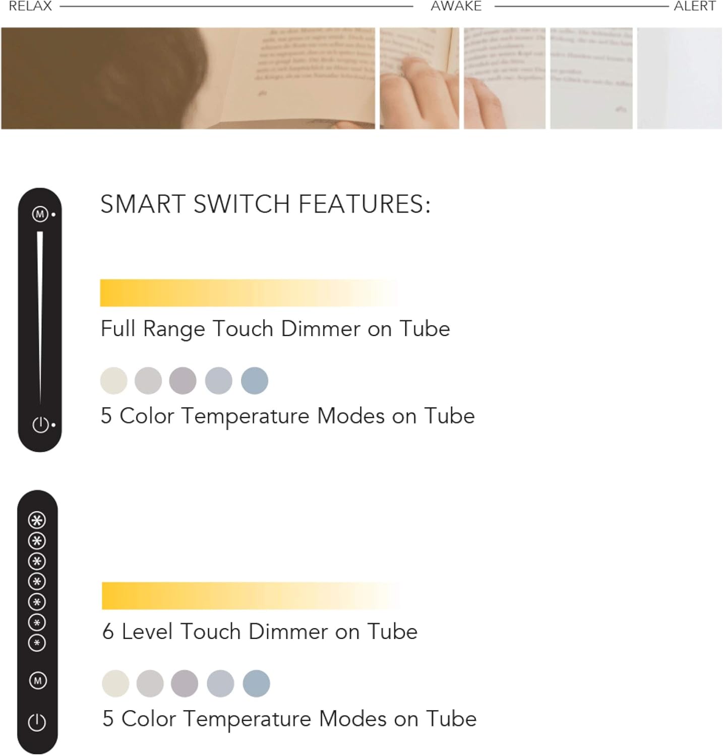 Adesso Compatible with Alexa Smart Home Circadian LED Floorchiere with Smart Switch, with Echo Dot (4th gen), A Certified for Humans Device