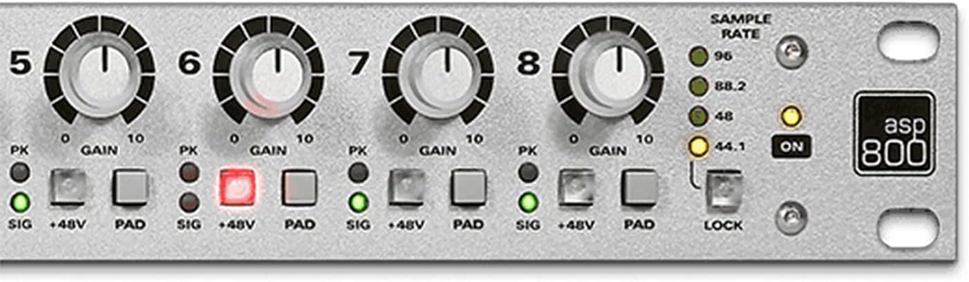 Audient Audio ASP800-8 Channel Microphone Preamplifier with HMX & Iron and 2 XLR Mic Cables