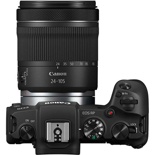 Canon EOS RP Full Frame Mirrorless Vlogging Portable Digital Camera with 26.2MP Full-Frame CMOS Sensor, Wi-Fi, Bluetooth, 4K Video Recording and 3.0” Vari-Angle Touch LCD Screen, Body, Black,