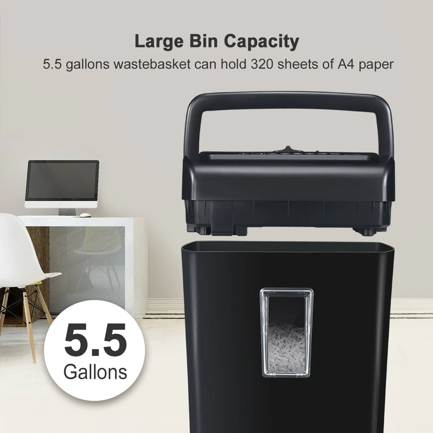 Bonsaii 10-Sheet Cross-Cut Paper Shredder, Credit Card Shredders for Home Office