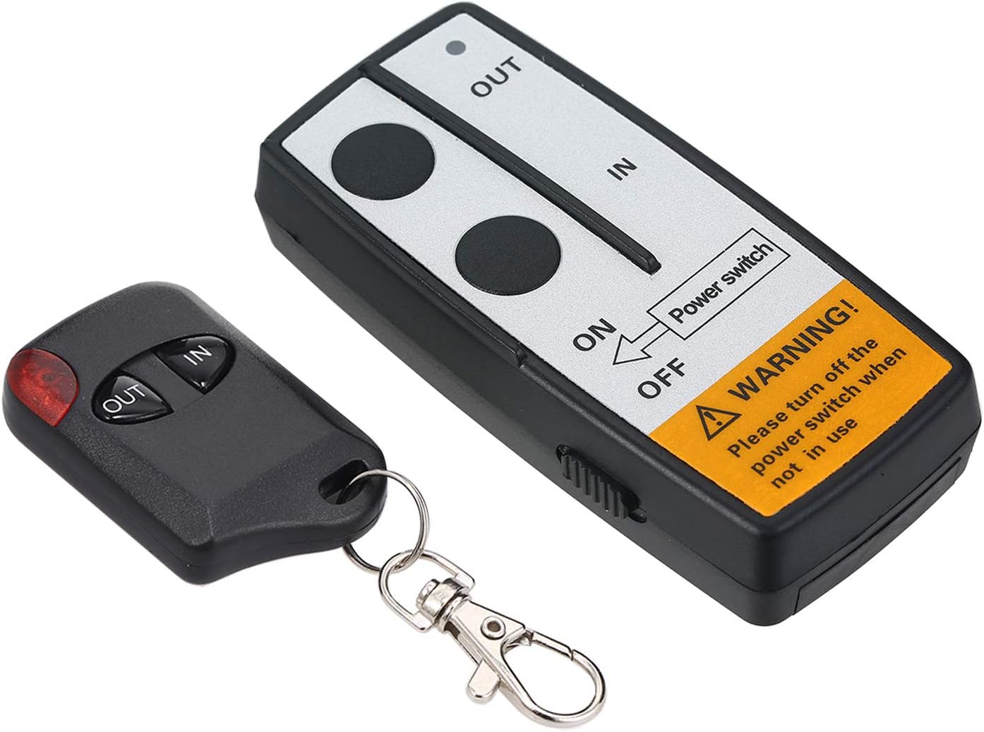 Yuangang 12V-24V 50ft Smart Winch Wireless Remote Control Switch Set E Universal Indicator Light for Jeep Truck ATV