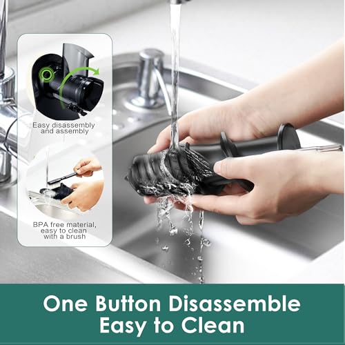 Juicer Machine, Slow Masticating Juicers, Juicer Machines Vegetable and Fruit, Juice Maker, Celery Juice Extractor, Easy to Clean Cold Press Juicer, BPA-Free(White)