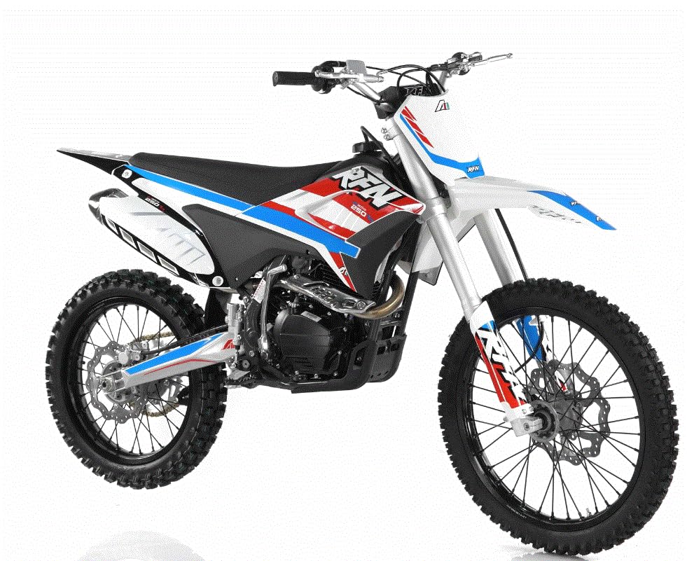 HHH Apollo Thunder RFZ 250 Dirt Bike 250cc Dirtbike Pitbike Gas Racing Dirtbike for Youth and Adult (Red)