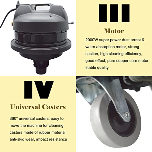 INTBUYING 30/40/60/80L Carpet Extractor Machine Vacuum Carpet Cleaning Machine 3 in 1 Carpet Cleaner Sofa Extractor
