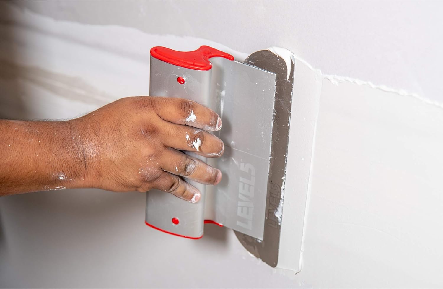 LEVEL5 Ultimate Skimming Blade Set | LEVEL5 | Smoothing/Knockdown Drywall Knife | Extruded Aluminum & European Stainless Steel Construction | High-Impact End Caps | 5-445