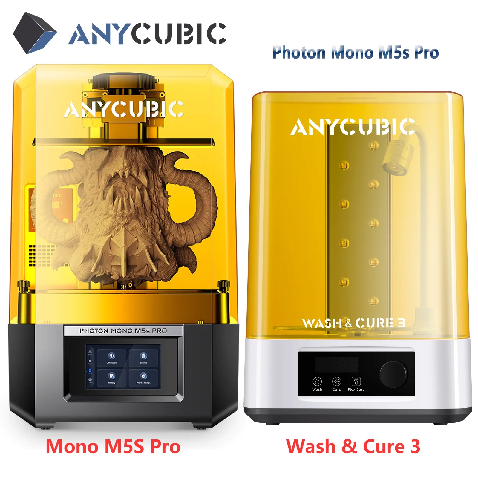 Anycubic Photon Mono M5s Pro 14K 3D Printer+ Wash & Cure 3 Station