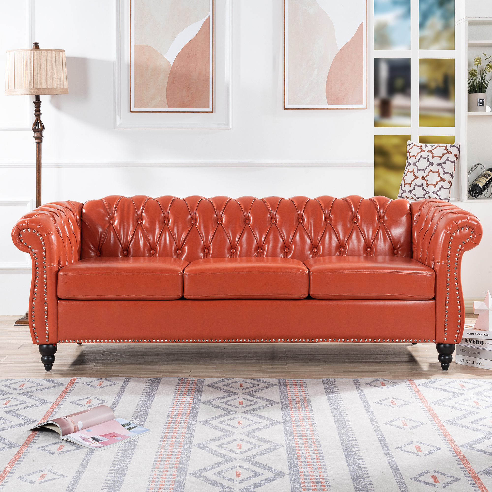 Luxurious Chesterfield Sofa - 114.64 - Elegant Comfort
