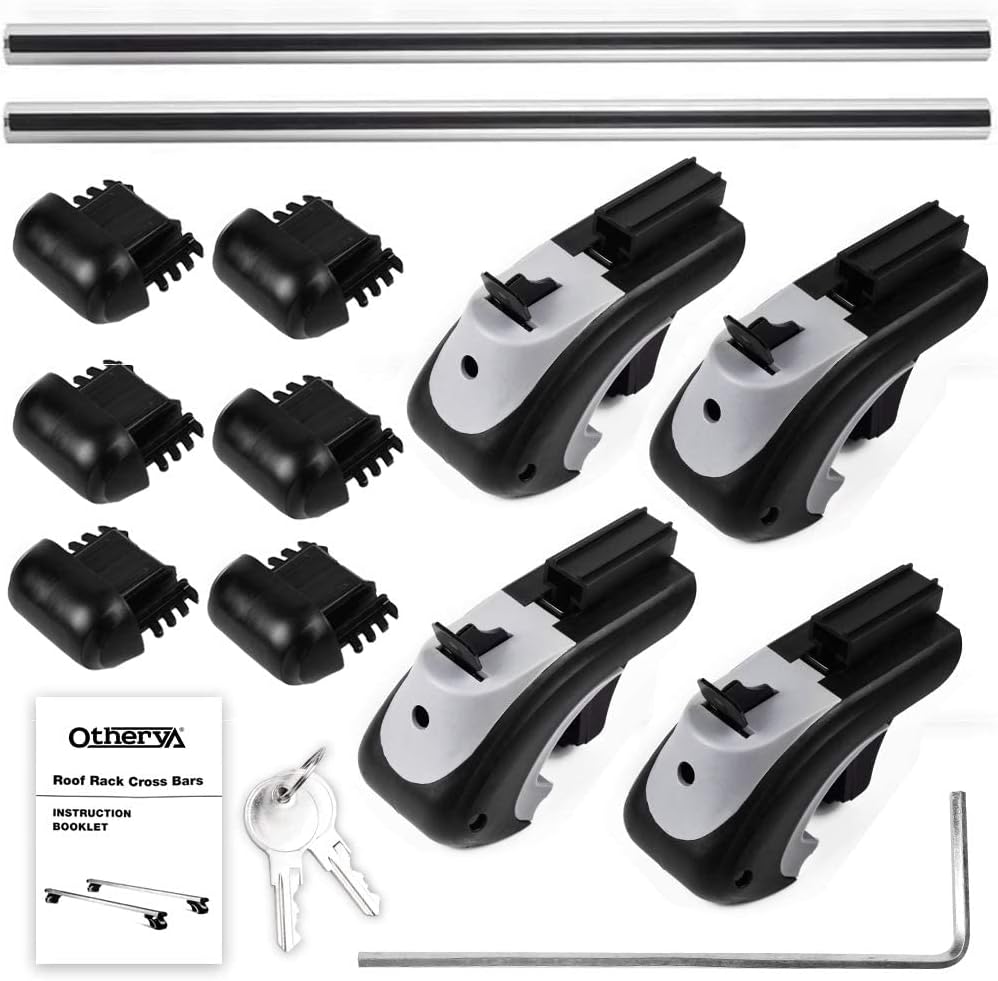 Otherya Aero Aluminum Universal 56'' Roof Rack Cross Bars, Existing Raised Side Rail with Gap -200 lbs Load Capacity