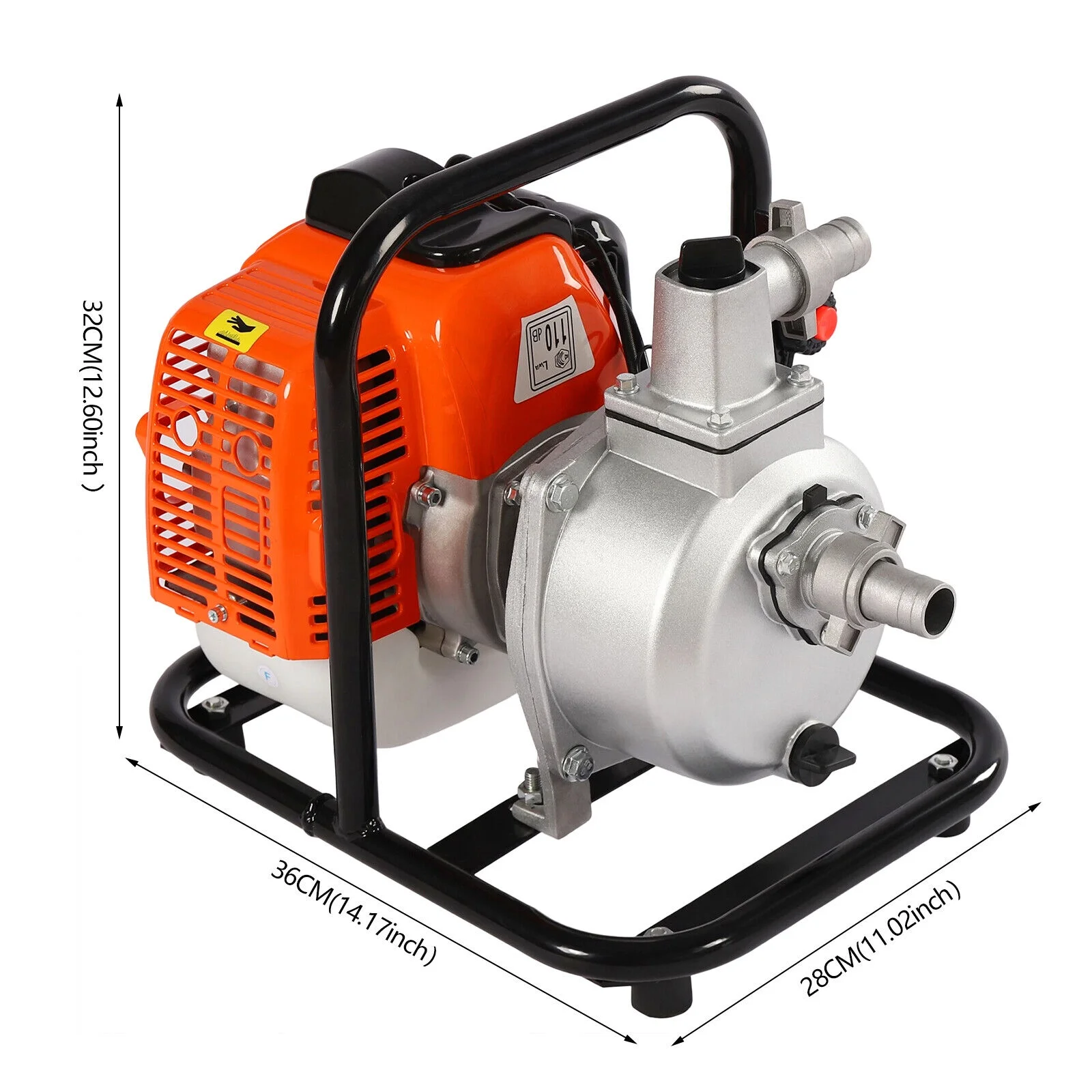 2-Stroke Gas-Powered Water Transfer Pump Irrigation Pump 135L/min 43cc