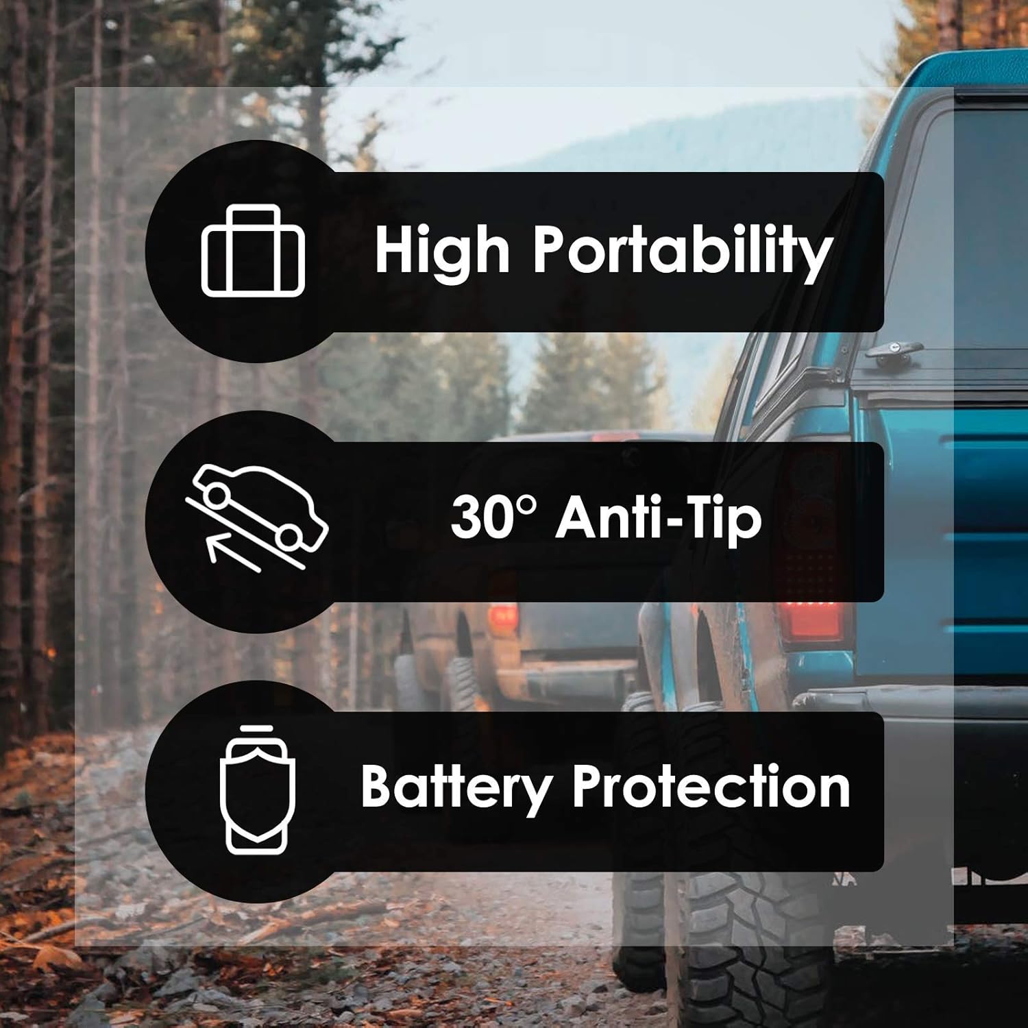 Portable Fridge Freezer, 12 Volt Refrigerator, -4℉-68℉, Electric Cooler with wheels for Car and Home, DC 12/24V, AC 110V, Car Refrigerator Compact Refrigerator for Travel, Camping, Road Trip, RV (TC35+AC adapter)