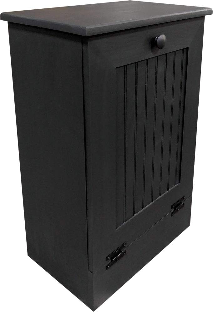 Tilt Out Wooden Trash Cabinet (Solid - Cottage White)