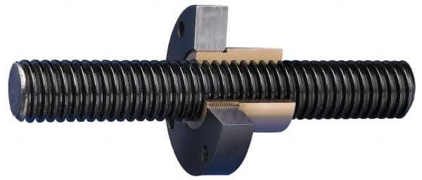 Keystone Threaded Products 2-4 x 6& Alloy Steel Precision Acme Threaded Rod - Right Hand Thread, 2C Fit | Part #2-4RH61A