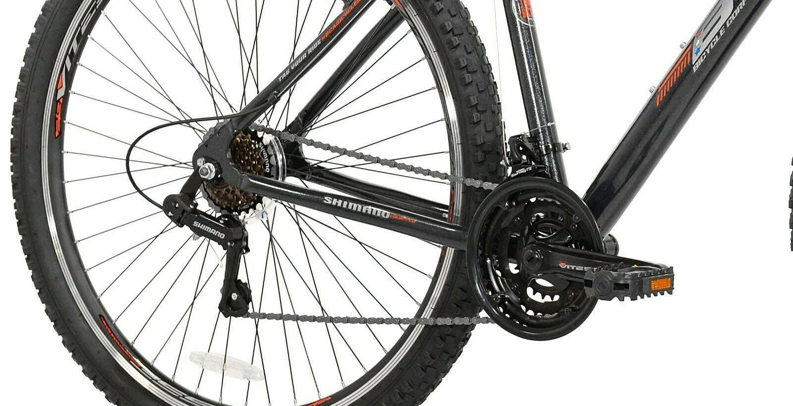 BCA 29 inch SC29 Mountain Bike, Gray/Orange