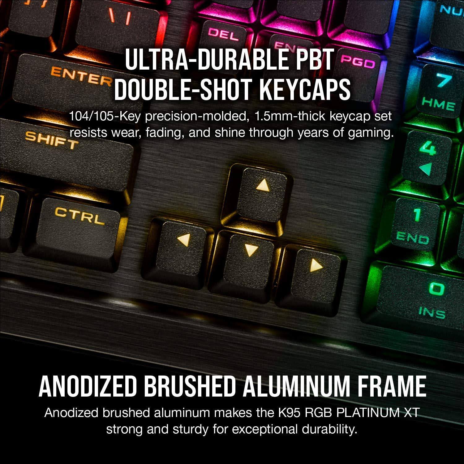 Corsair K95 RGB Platinum XT Mechanical Gaming Keyboard Cherry MX Blue